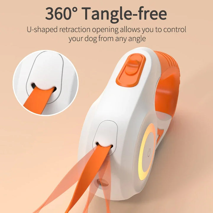 Automatic Dog Leash Retractable LED Luminous